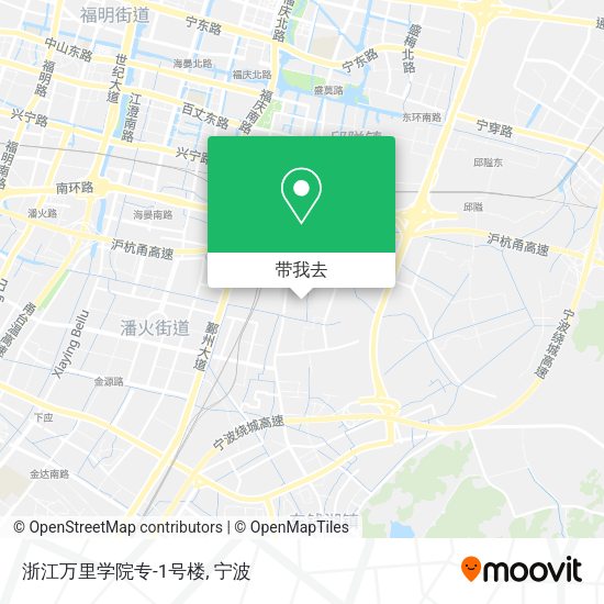 浙江万里学院专-1号楼地图