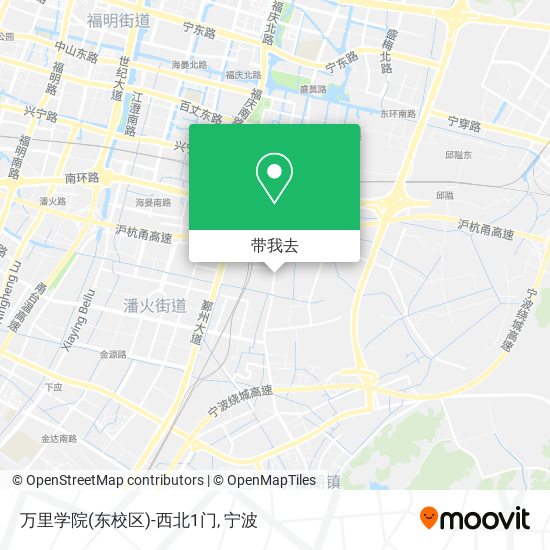 万里学院(东校区)-西北1门地图