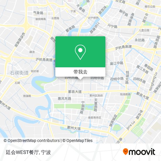 廷会WEST餐厅地图