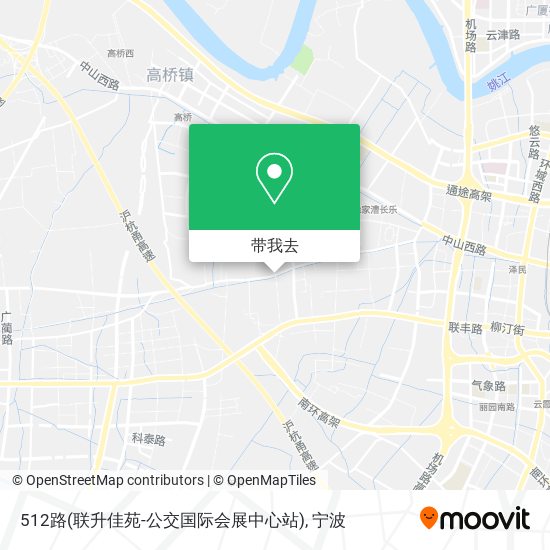 512路(联升佳苑-公交国际会展中心站)地图