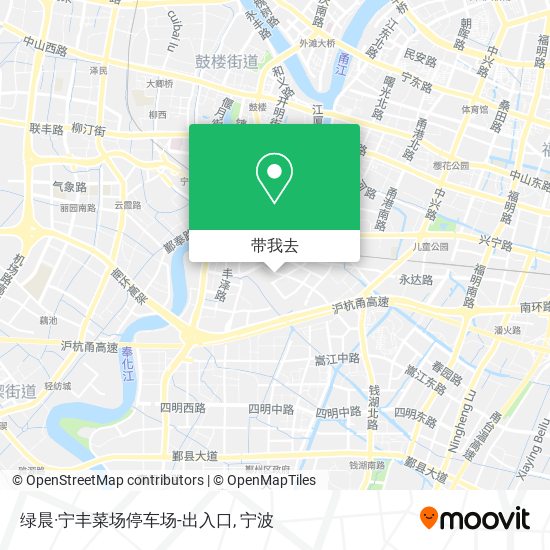 绿晨·宁丰菜场停车场-出入口地图