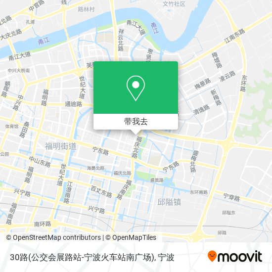 30路(公交会展路站-宁波火车站南广场)地图