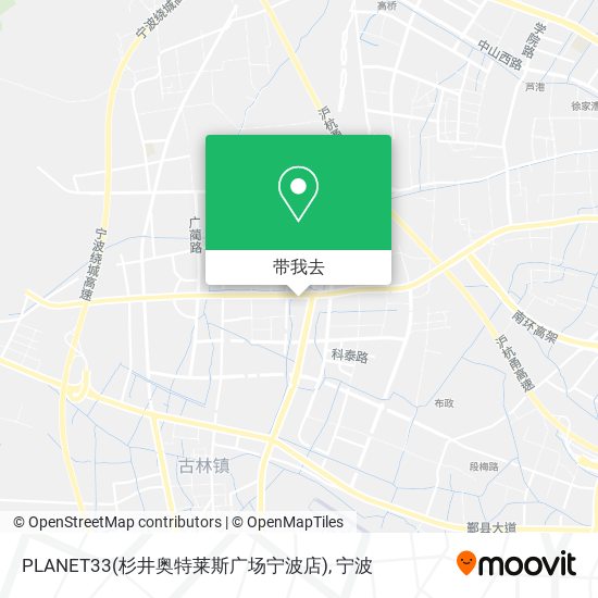 PLANET33(杉井奥特莱斯广场宁波店)地图