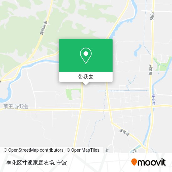 奉化区寸遍家庭农场地图