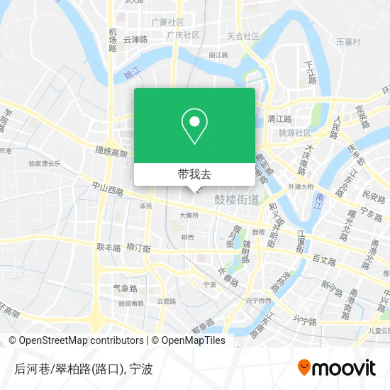 后河巷/翠柏路(路口)地图