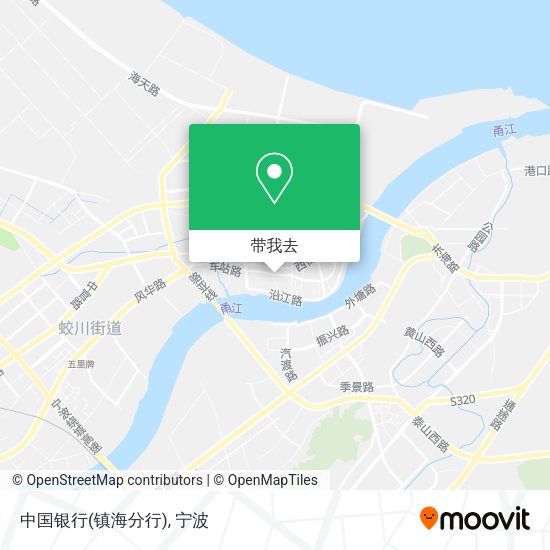中国银行(镇海分行)地图