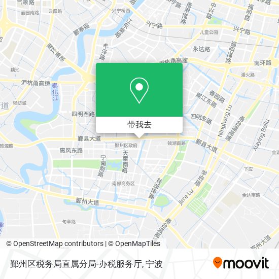 鄞州区税务局直属分局-办税服务厅地图