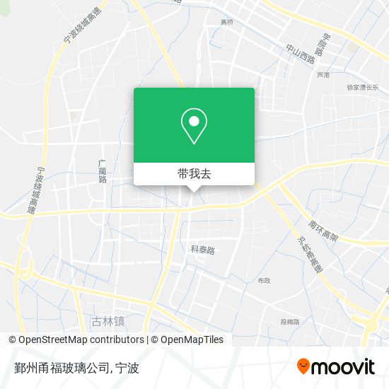鄞州甬福玻璃公司地图