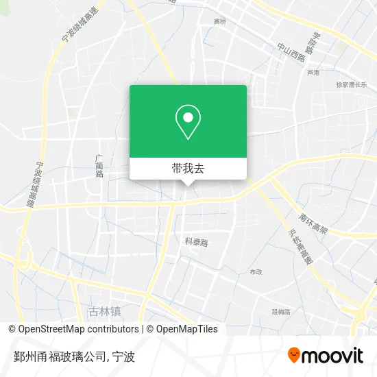 鄞州甬福玻璃公司地图