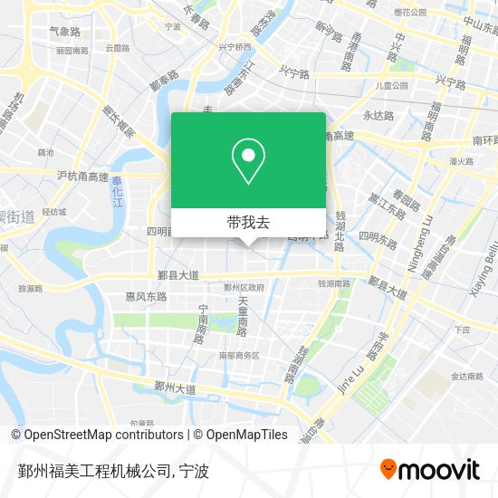 鄞州福美工程机械公司地图