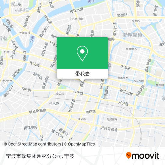 宁波市政集团园林分公司地图