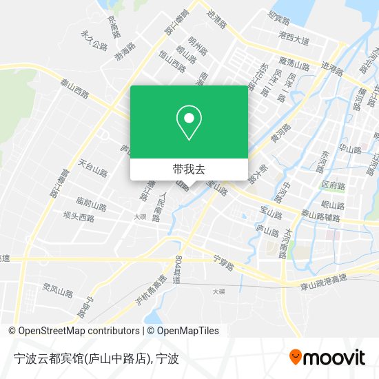 宁波云都宾馆(庐山中路店)地图