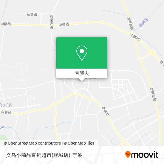 义乌小商品直销超市(观城店)地图