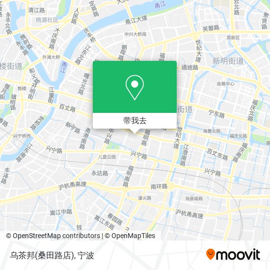 乌茶邦(桑田路店)地图