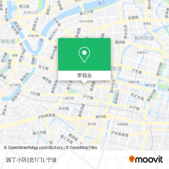 园丁小区(北1门)地图