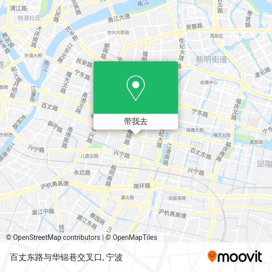 百丈东路与华锦巷交叉口地图
