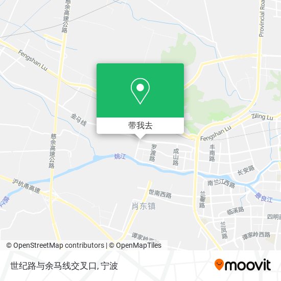 世纪路与余马线交叉口地图