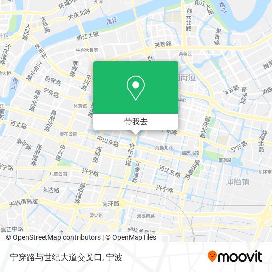 宁穿路与世纪大道交叉口地图