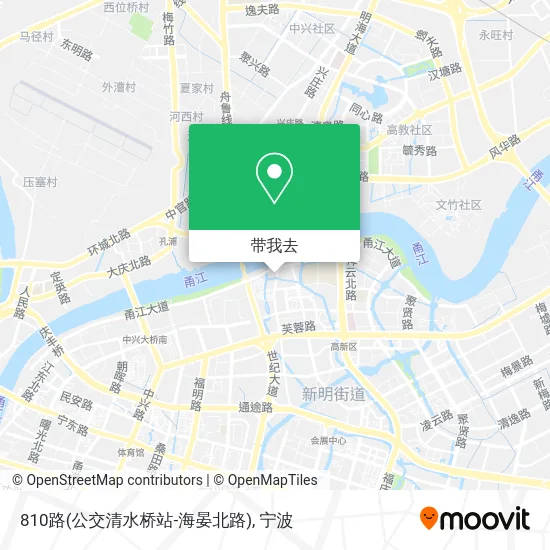 810路(公交清水桥站-海晏北路)地图