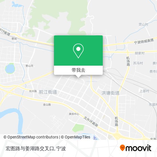 宏图路与姜湖路交叉口地图