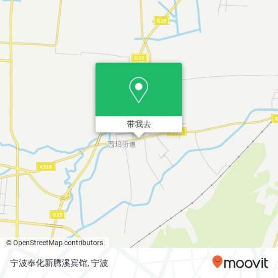 宁波奉化新腾溪宾馆地图