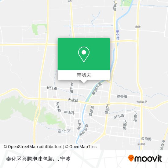 奉化区兴腾泡沫包装厂地图