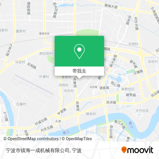 宁波市镇海一成机械有限公司地图