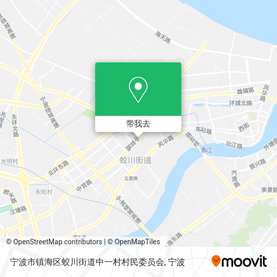 宁波市镇海区蛟川街道中一村村民委员会地图