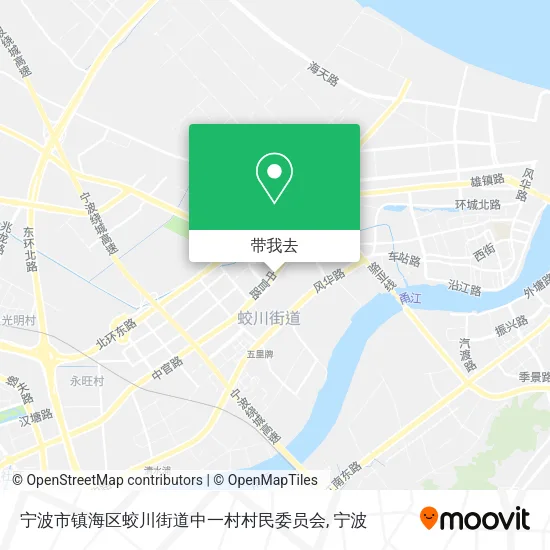 宁波市镇海区蛟川街道中一村村民委员会地图