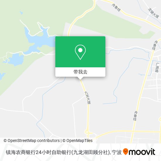 镇海农商银行24小时自助银行(九龙湖田顾分社)地图