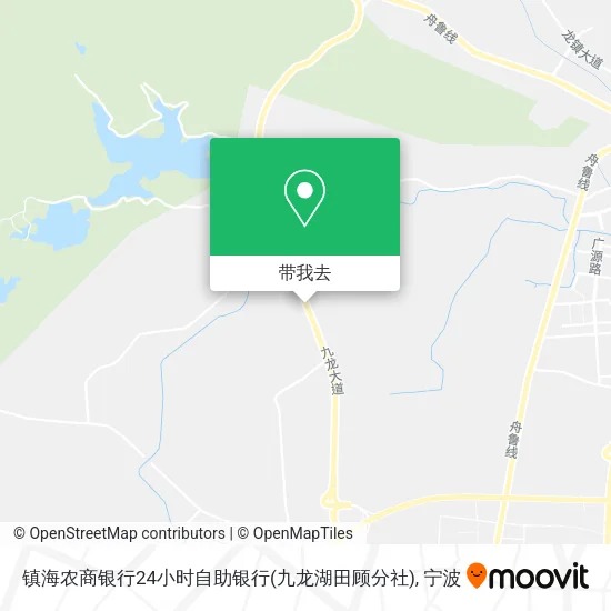 镇海农商银行24小时自助银行(九龙湖田顾分社)地图