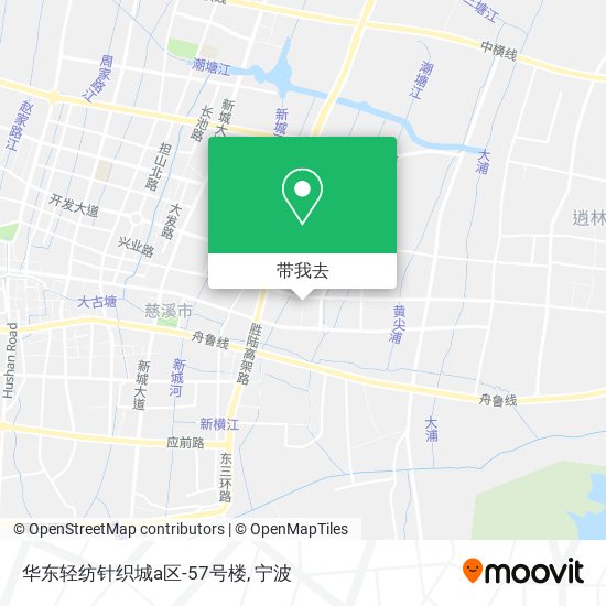 华东轻纺针织城a区-57号楼地图