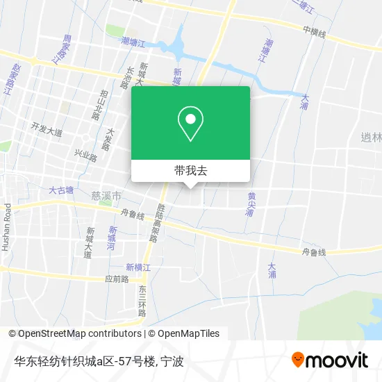 华东轻纺针织城a区-57号楼地图