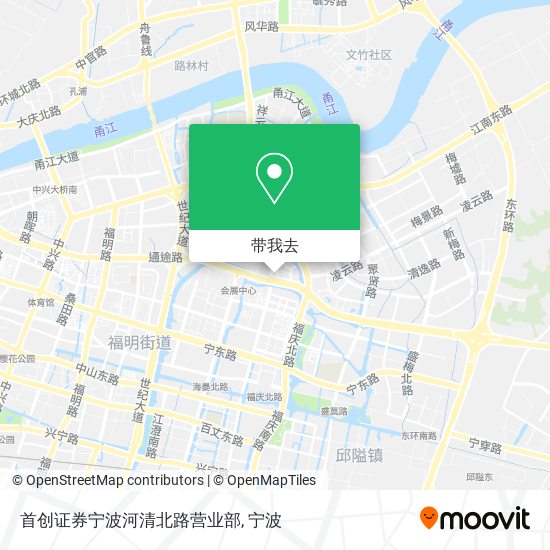 首创证券宁波河清北路营业部地图