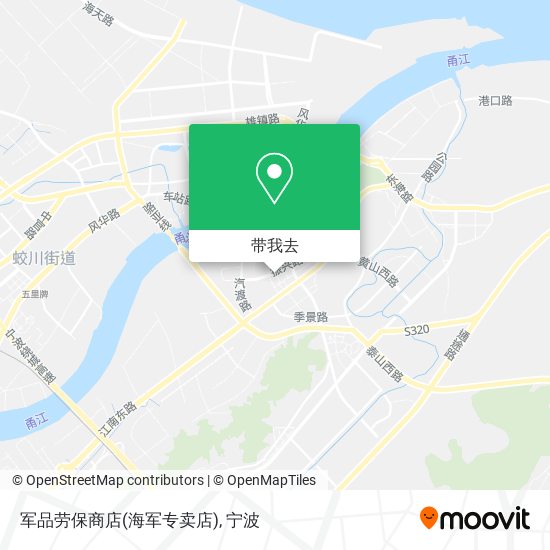 军品劳保商店(海军专卖店)地图