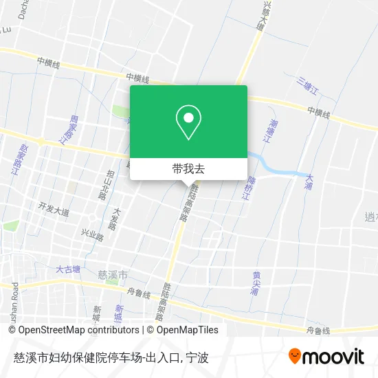 慈溪市妇幼保健院停车场-出入口地图