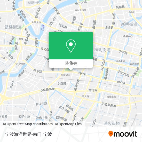 宁波海洋世界-南门地图