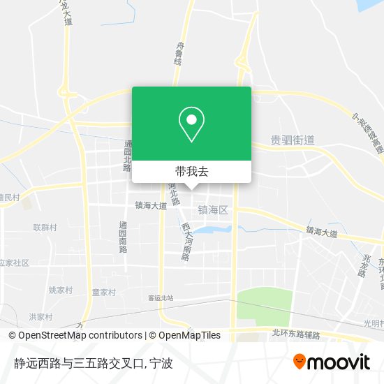 静远西路与三五路交叉口地图