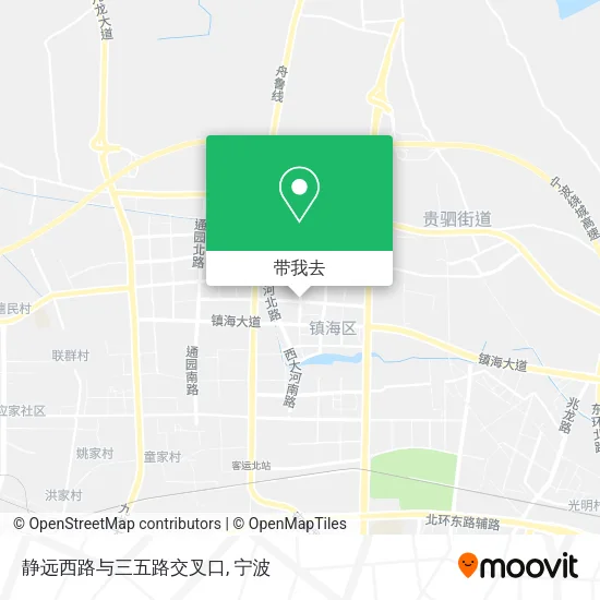 静远西路与三五路交叉口地图