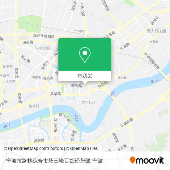 宁波市路林综合市场三峰百货经营部地图