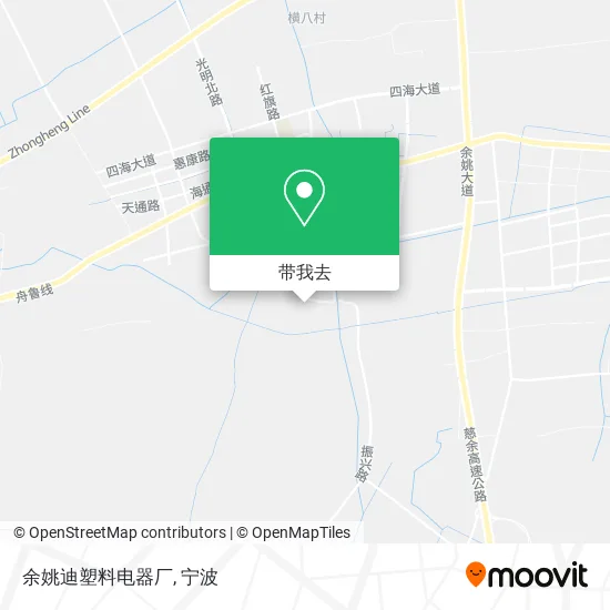 余姚迪塑料电器厂地图