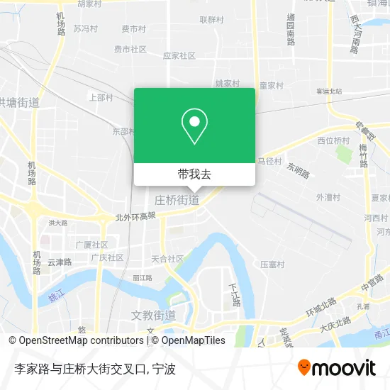 李家路与庄桥大街交叉口地图