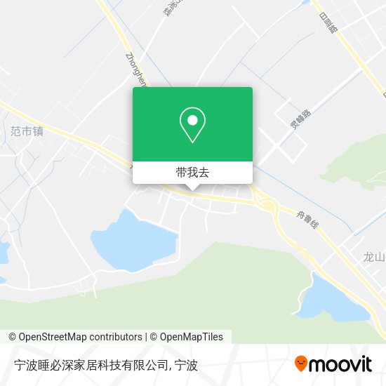 宁波睡必深家居科技有限公司地图