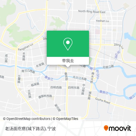 老汤面疙瘩(城下路店)地图