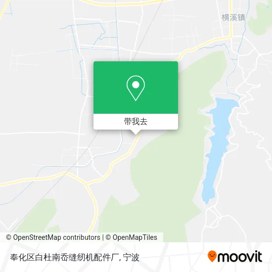 奉化区白杜南岙缝纫机配件厂地图