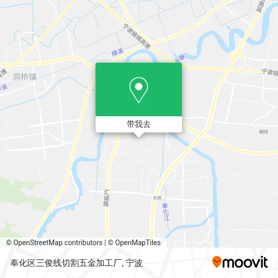 奉化区三俊线切割五金加工厂地图
