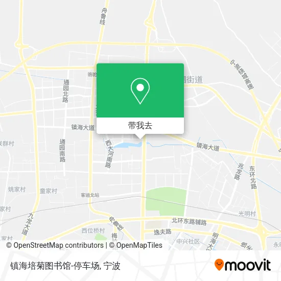 镇海培菊图书馆-停车场地图