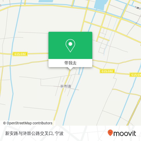 新安路与浒崇公路交叉口地图