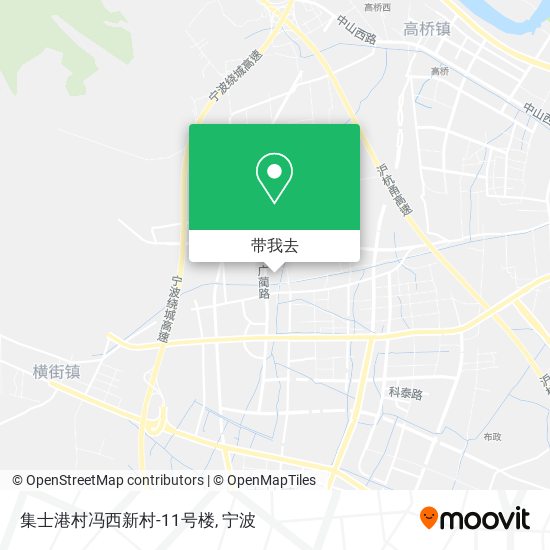 集士港村冯西新村-11号楼地图