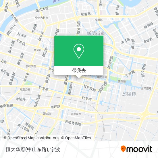恒大华府(中山东路)地图
